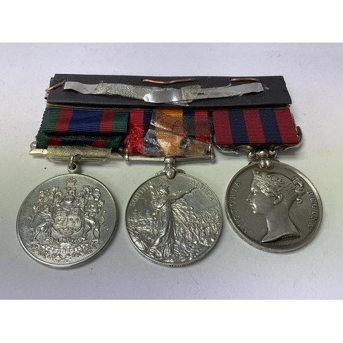 1638 - Medal group ( Not matching). India general service medal 1854-1895 with Burma 1885-7 bar awarded to ... 