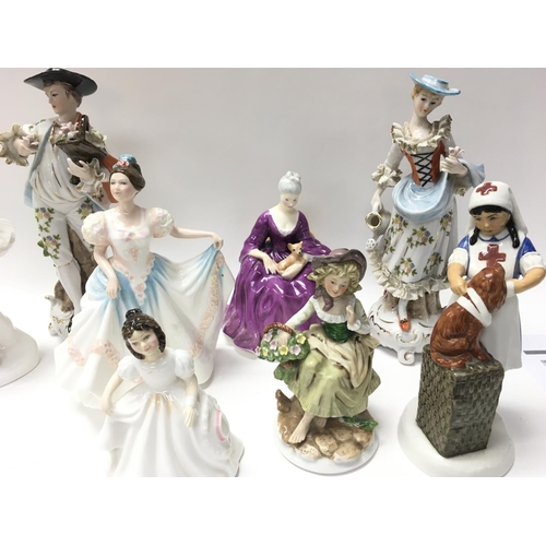 102 - A Collection of Royal Doulton and other Figures NO RESERVE