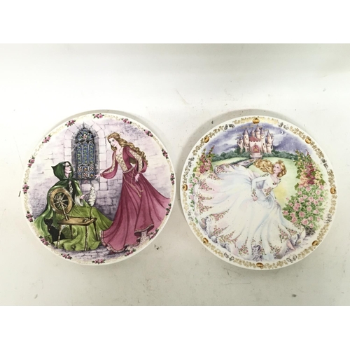 113 - China Coalport Cinderella plates NO RESERVE