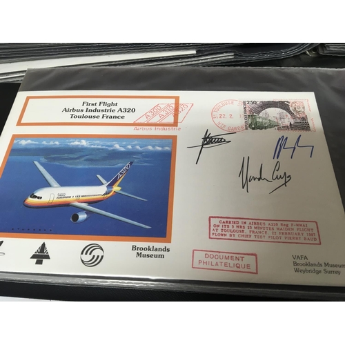 12 - An album containing a good collection of RAF and other flight related first day covers including man... 