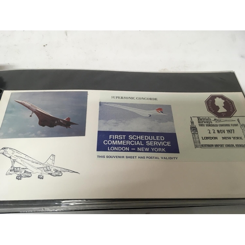 14 - An album containing Concorde first day covers  date range from 1968 -1984 postage category B NO RESE... 