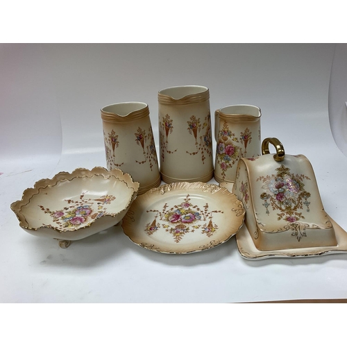 148 - No Reserve - 6 pieces crown Devon fieldings pottery