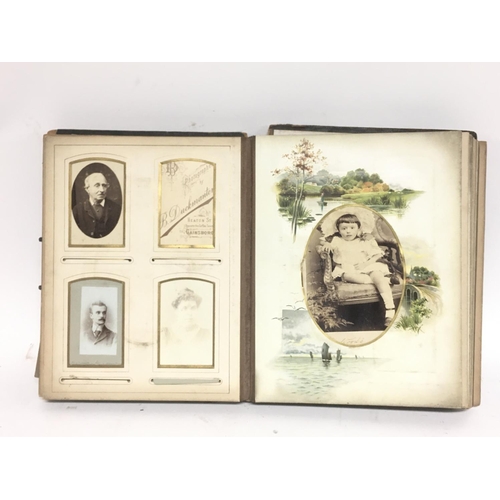 278 - No Reserve - Photo albums and Art Deco frame, Photos from inside date from 1895-1935 the Spine has b... 