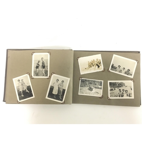 278 - No Reserve - Photo albums and Art Deco frame, Photos from inside date from 1895-1935 the Spine has b... 