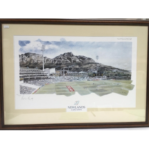 290 - Five golfing and cricketing prints, some signed. NO RESERVE