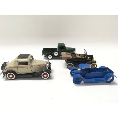 338 - Collection of resin & ceramic animals, vintage toy cars and Swinnertons 