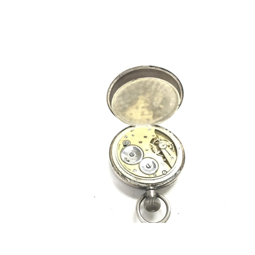 367 - A 925 silver pocket watch weighting 80g.