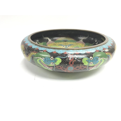 379 - A cloisonn bowl in nice condition.