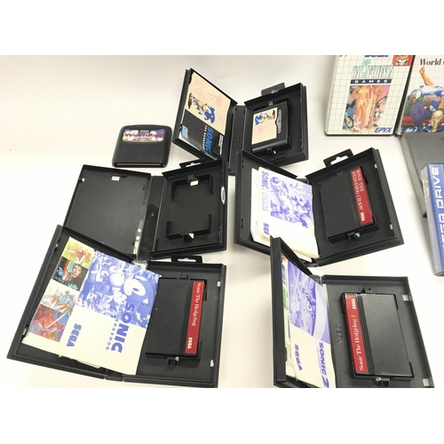 414 - A collection of assorted Sega items including games and mega drive etc.