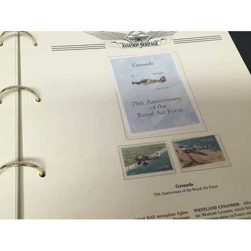 474 - No Reserve - A stamp album Aviation Heritage with signed covers.