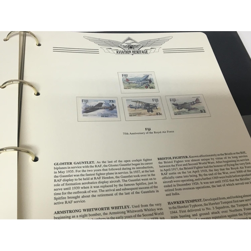 474 - No Reserve - A stamp album Aviation Heritage with signed covers.