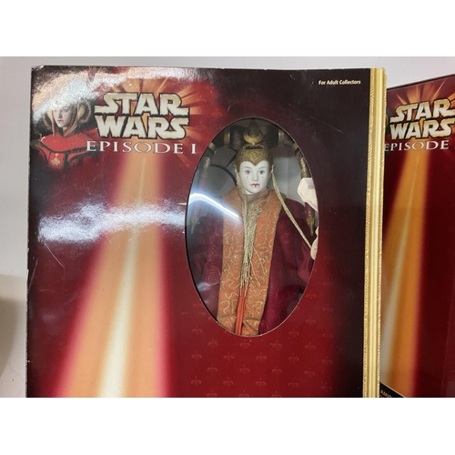 482 - No Reserve - Star Wars Queen Amidala boxed figures