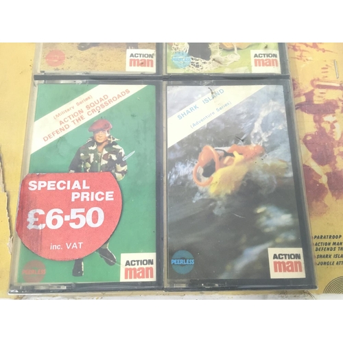 102 - A Carded Action Man Story Cassettes.