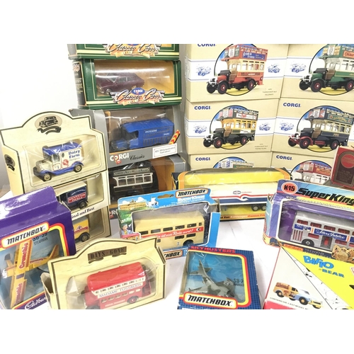 106 - A Collection of Boxed Corgi Classics. Matchbox. Lledo Etc.