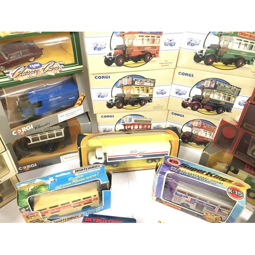 106 - A Collection of Boxed Corgi Classics. Matchbox. Lledo Etc.