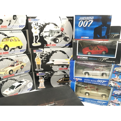 109 - A Collection of Boxed Corgi Vehicles with Die-Cast Figures. And a Limited Edition Tomorrow Never Die... 