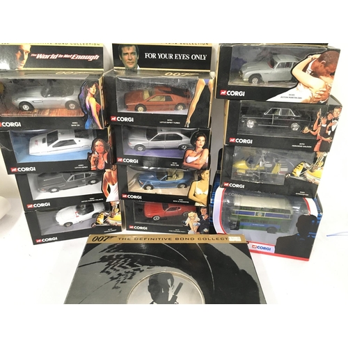 110 - A Collection of Boxed Corgi James Bond Vehicles.