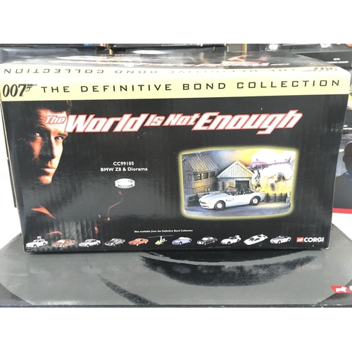 110 - A Collection of Boxed Corgi James Bond Vehicles.