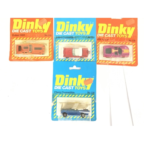 121 - 10 Carded Dinky Toys Vehicles. All have been re-Sealed.