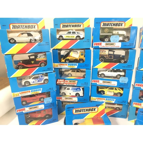 134 - A Collection of Boxed Matchbox Cars all in very good Condition.