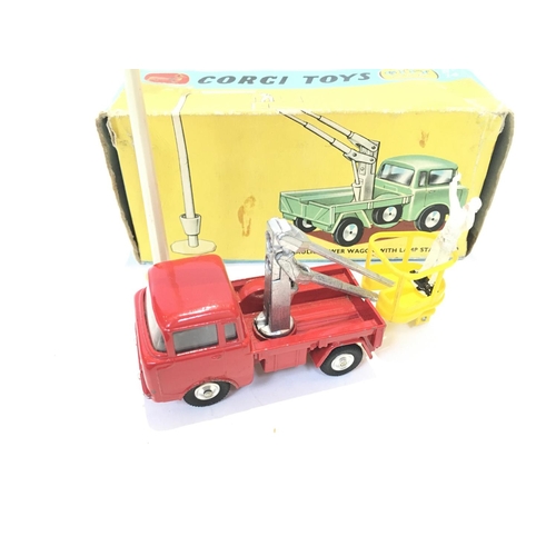 14 - A Boxed Corgi Gift Set #14 Hydraulic Tower Wagon With Lamp Standard. (Box is worn).