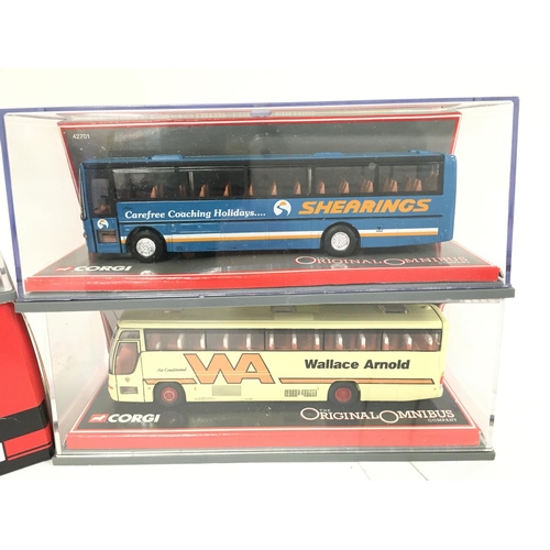 146 - 4 X Corgi Original Omnibus Die-Cast Boxed.