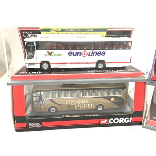 146 - 4 X Corgi Original Omnibus Die-Cast Boxed.