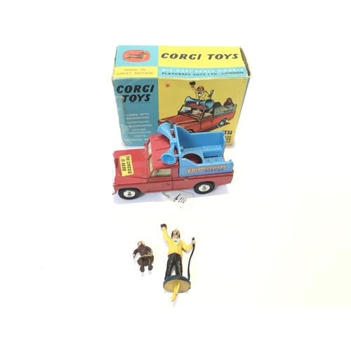 15 - A Boxed corgi Chipperfeilds Circus Landrover Parade Vehicle. #487 box is worn.