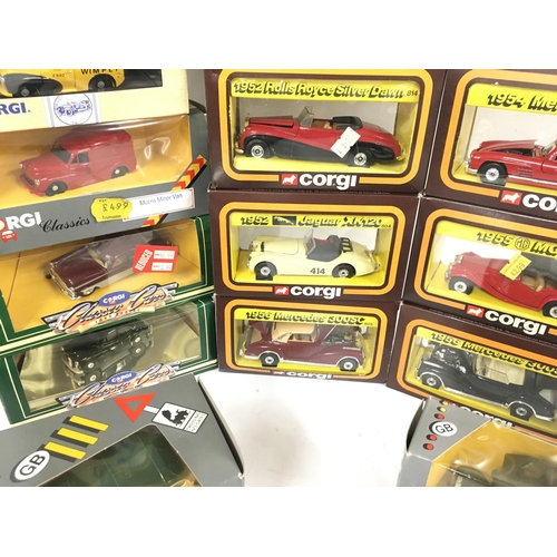 154 - A Collection of Boxed Corgi Classics. Including 50s Classics.