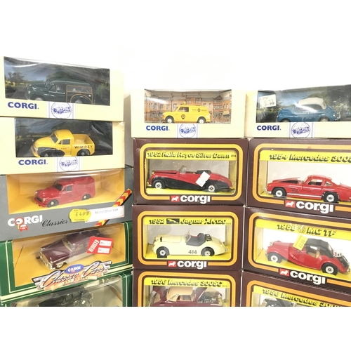 154 - A Collection of Boxed Corgi Classics. Including 50s Classics.