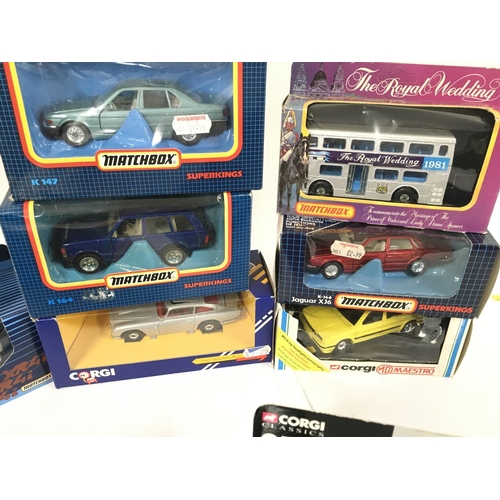 155 - A Collection of Various Boxed Die-Cast including Matchbox and Corgi. Including James Bond Aston Mart... 