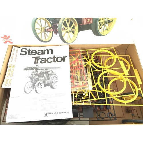 157 - A Boxed Bandai Steam Traction Engine model Kit. I