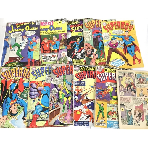 180 - A Collection of Vintage D.C. Comics including Batman and Super Man.