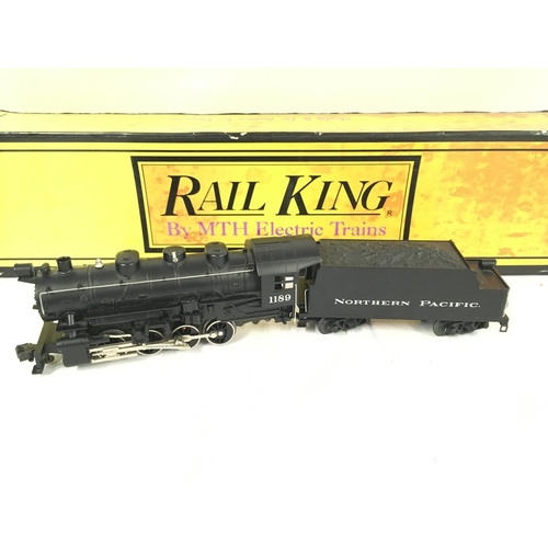 190 - A Boxed Rail King 0-8-0 Switch Engine Northern Pacific #30-1123-0. O Gauge.