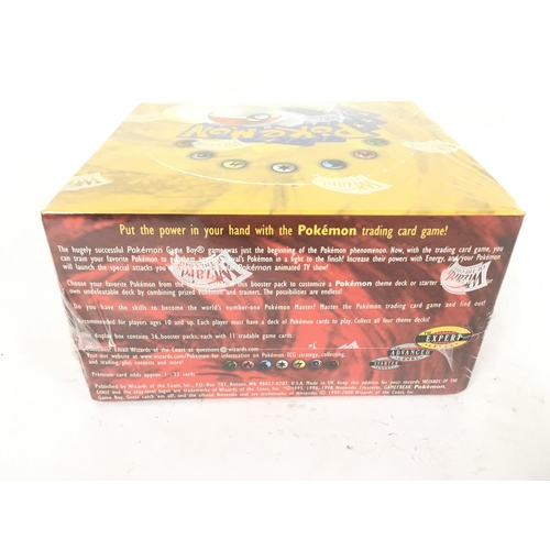 206 - A Rare Boxed Pokemon Forth Print U.K. Base Set Sealed Booster Box (Wizards Of The Coast 1999-2000) o... 