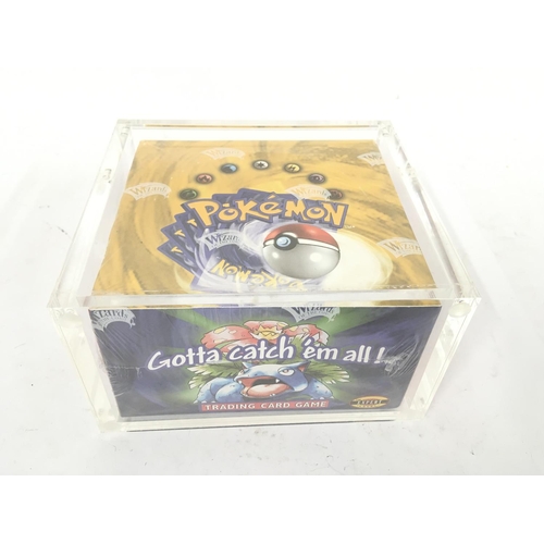 206 - A Rare Boxed Pokemon Forth Print U.K. Base Set Sealed Booster Box (Wizards Of The Coast 1999-2000) o... 