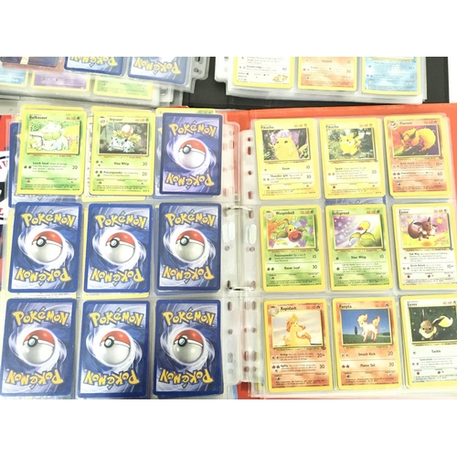 213 - A Box of Original Pokemon Cards In 4 Binders.