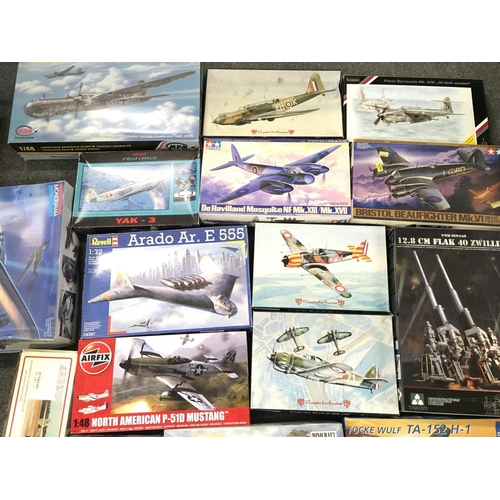 229 - 2 X Boxes Containing Various Model kits including Revell. Italeri. Etc.