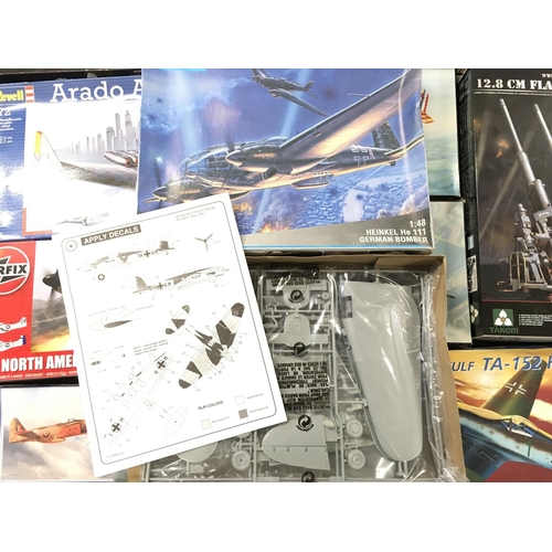 229 - 2 X Boxes Containing Various Model kits including Revell. Italeri. Etc.