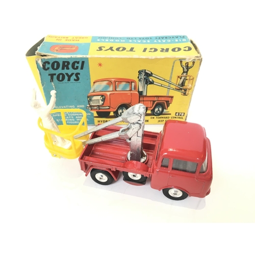 23 - A Boxed Corgi Hydraulic Tower Wagon #478.