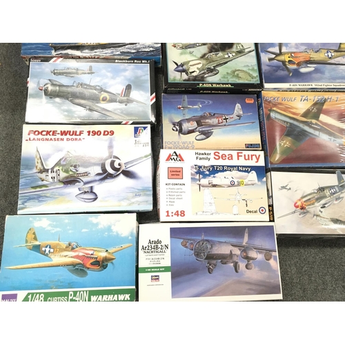 231 - A Box Containing a Collection Of Various Model kits Including Italeri. Tamiya etc.