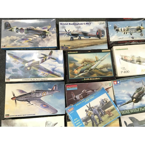 237 - A Collection of Various Aircraft Model Kits. Including Tamiya Monogram etc.