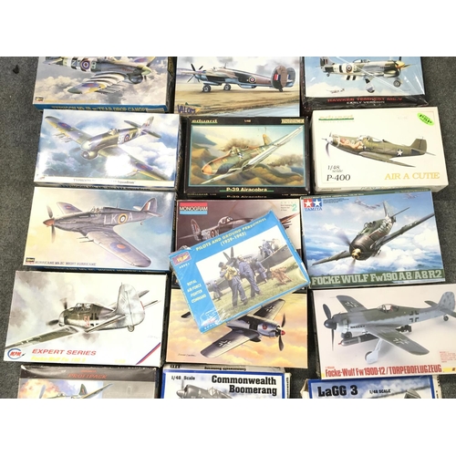 237 - A Collection of Various Aircraft Model Kits. Including Tamiya Monogram etc.