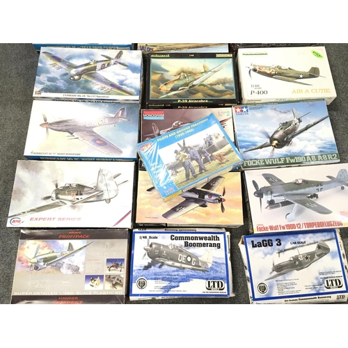 237 - A Collection of Various Aircraft Model Kits. Including Tamiya Monogram etc.