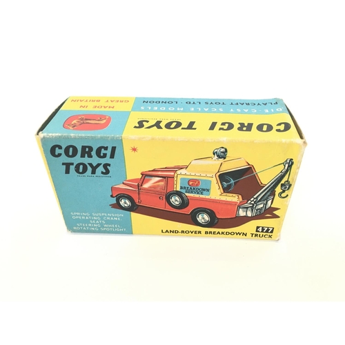 24 - A Boxed Corgi Land-Rover Breakdown Truck #477.