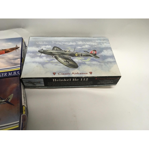 241 - Collection of six aircraft model kits by Silver Cloud. Classic Airframes. Paula. Ace. All in origina... 