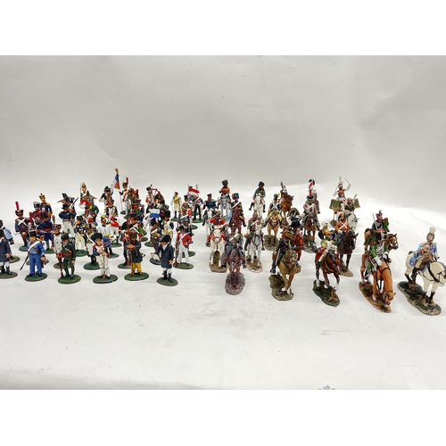 312 - A collection of various delprado lead figures.