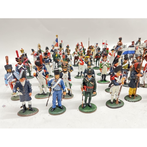 312 - A collection of various delprado lead figures.