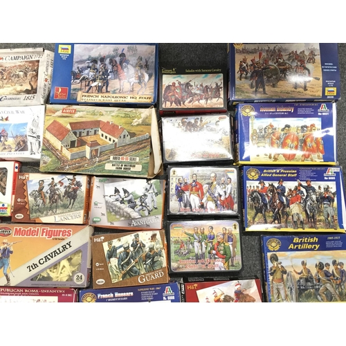 315 - A Collection of Figure Model Kits including Airfix. Zveda. Italeri. Etc.