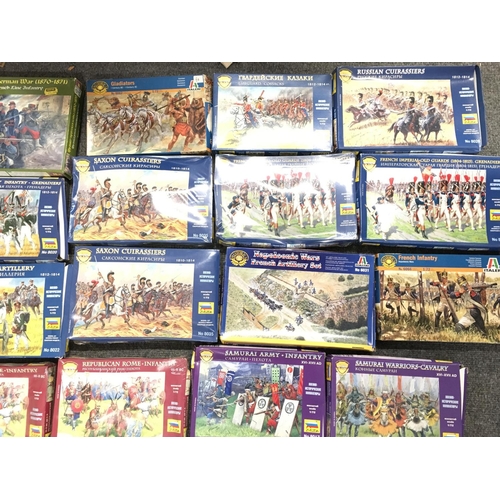 316 - A Collection of Figure Model Kits Including Italeri. Zvezda.